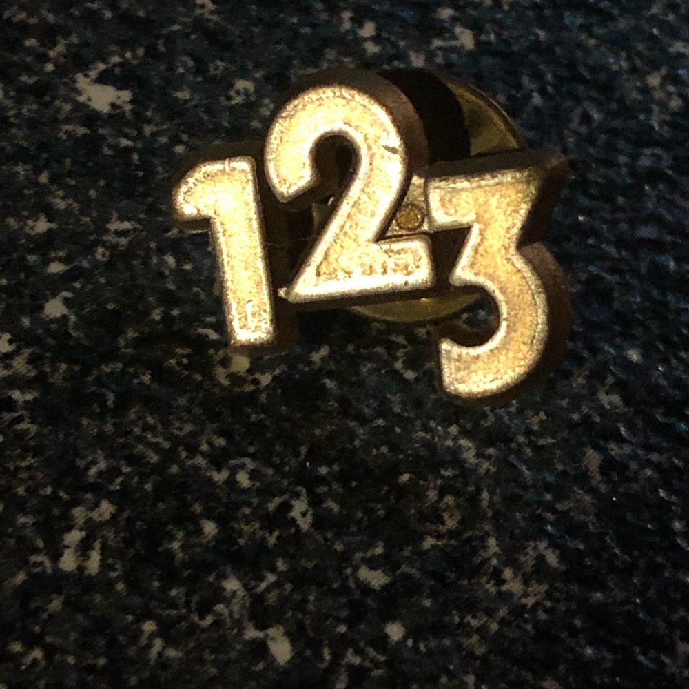 123 Small Vintage Pin